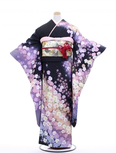 中振袖 TM30177 桜模様 ¥48,000